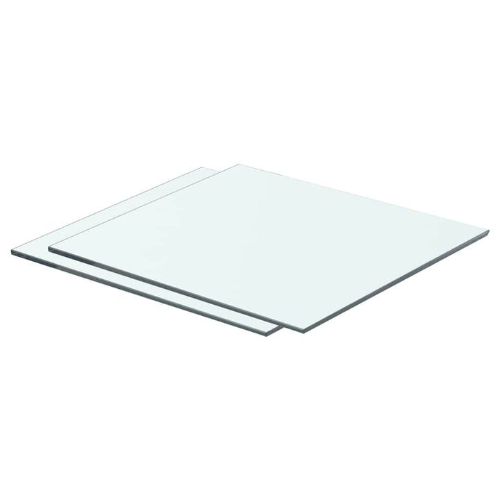 hylder 2 stk. glaspanel 40 x 30 cm klar