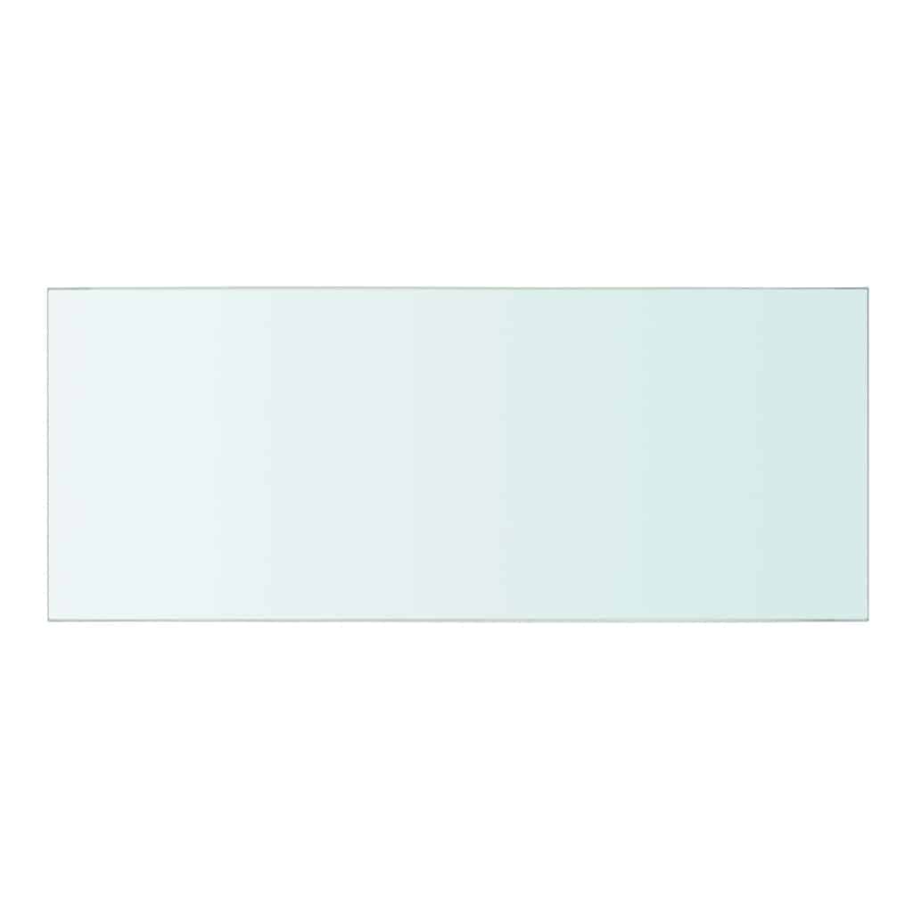 hylder 2 stk. glaspanel 50 x 20 cm klar