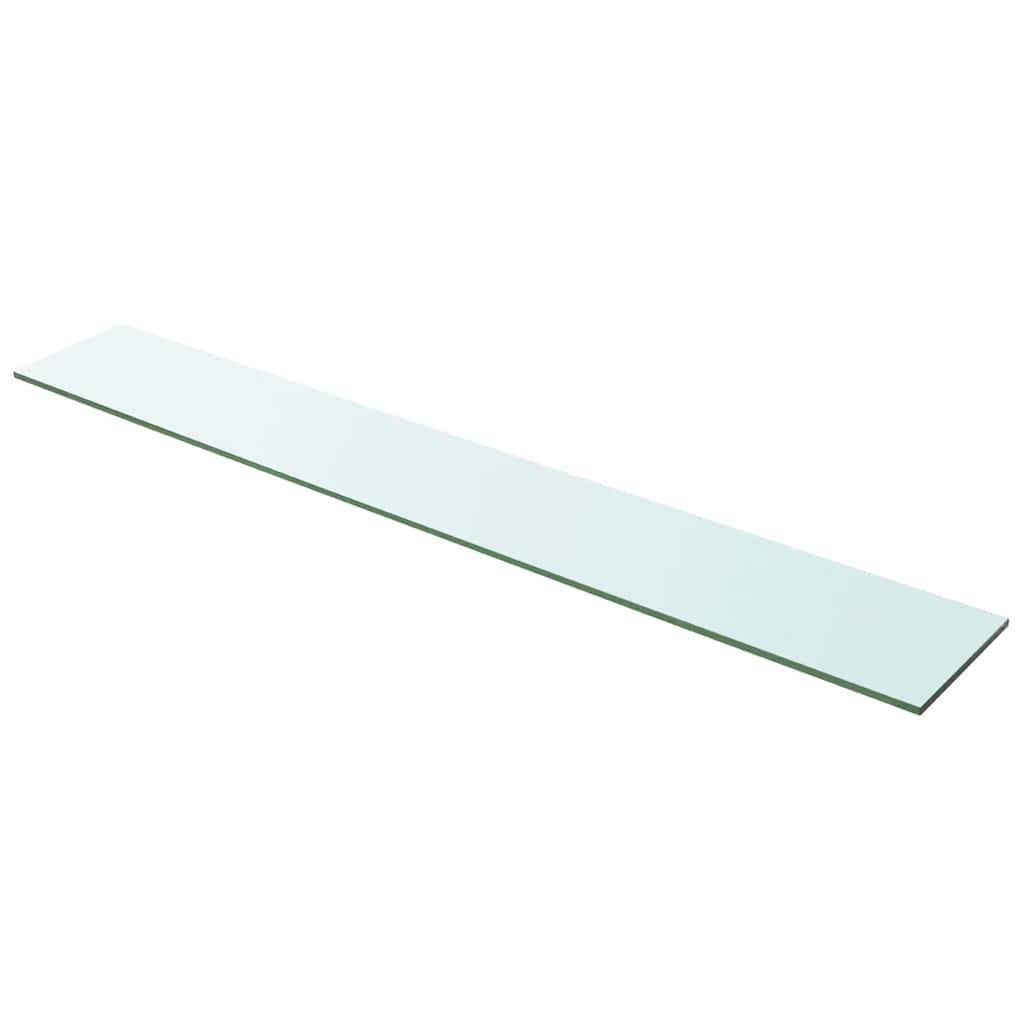 hylder 2 stk. glaspanel 100 x 15 cm klar