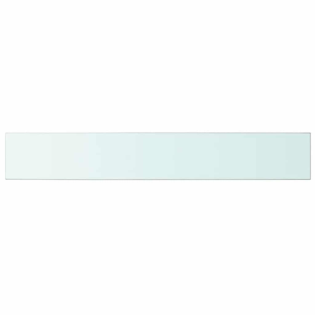 hylder 2 stk. glaspanel 100 x 15 cm klar