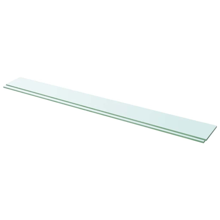 hylder 2 stk. glaspanel 110 x 12 cm klar