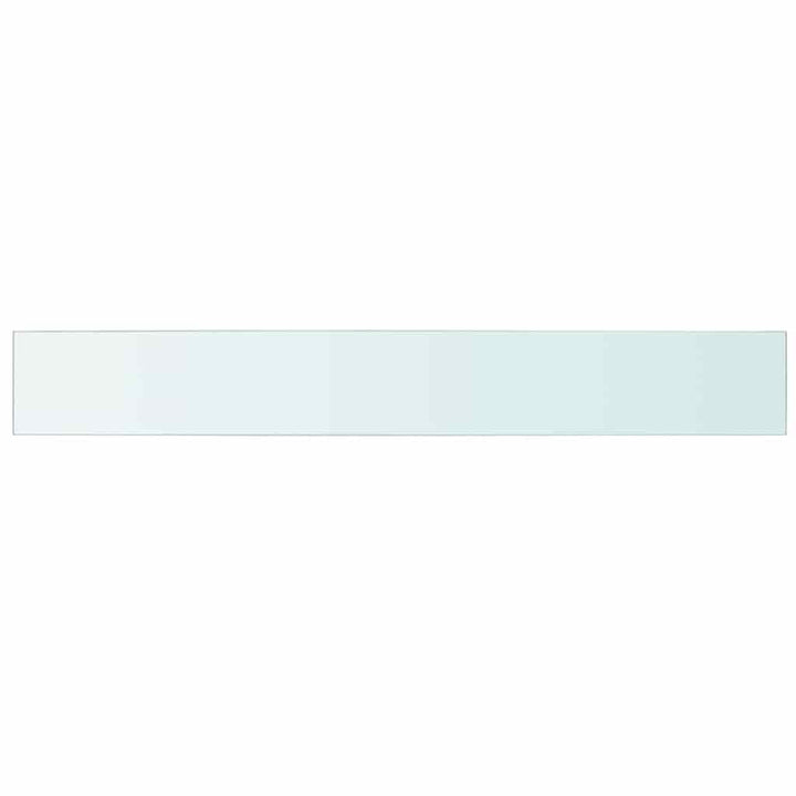 hylder 2 stk. glaspanel 110 x 15 cm klar