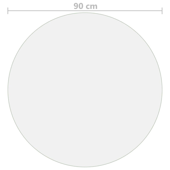 bordbeskytter Ø 90 cm 2 mm PVC mat