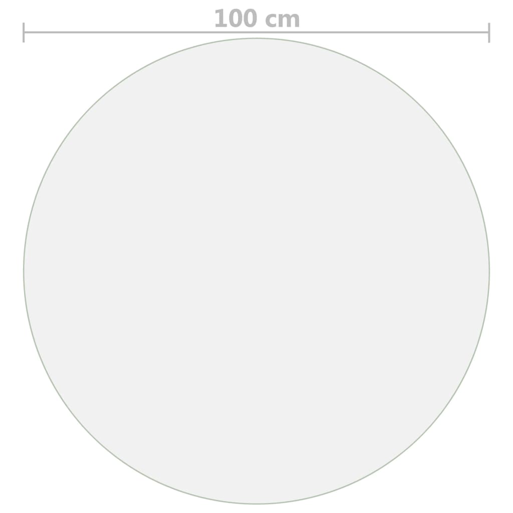 bordbeskytter Ø 100 cm 1,6 mm PVC mat