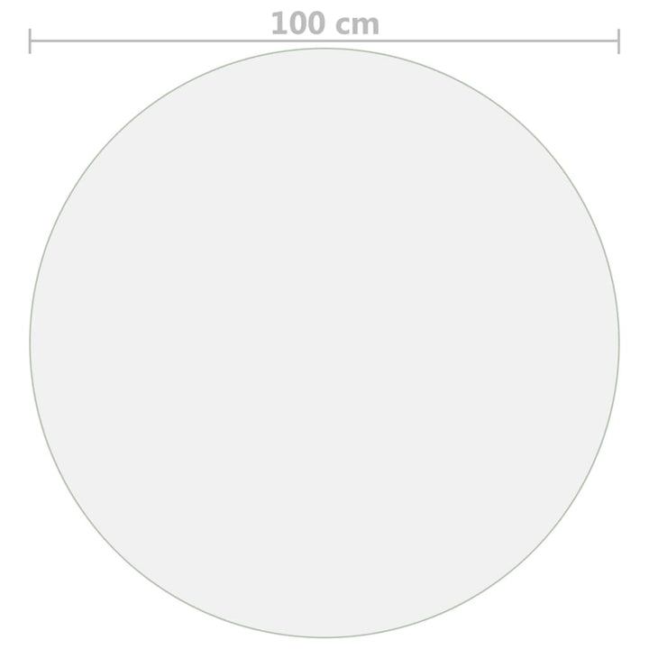bordbeskytter Ø 100 cm 1,6 mm PVC mat