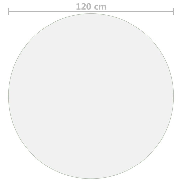 bordbeskytter Ø 120 cm 1,6 mm PVC mat