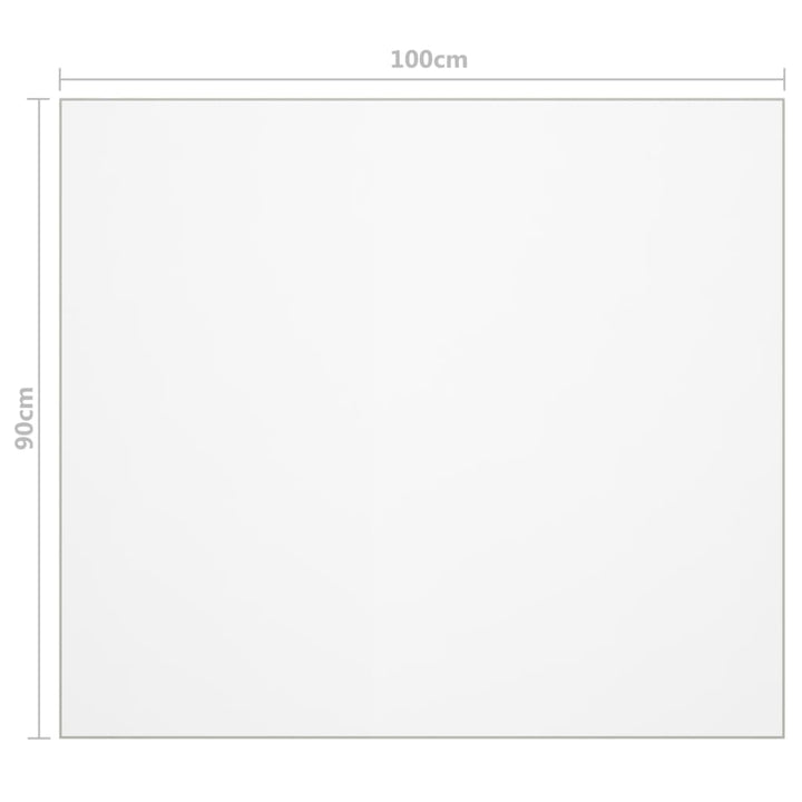 bordbeskytter 100x90 cm 1,6 mm PVC mat