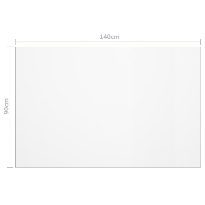 bordbeskytter 140x90 cm 1,6 mm PVC mat