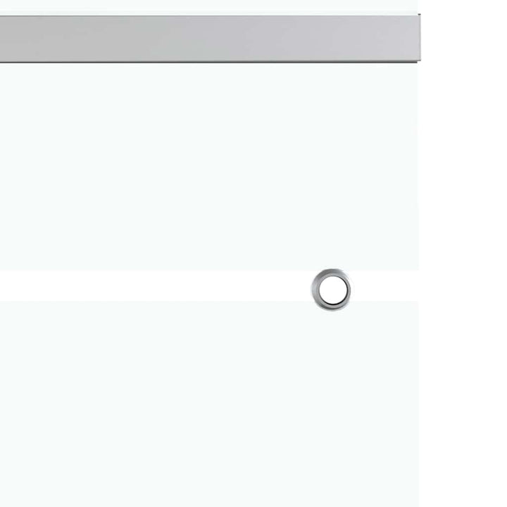 skydedør 90x205 cm hærdet glas og aluminium sølvfarvet