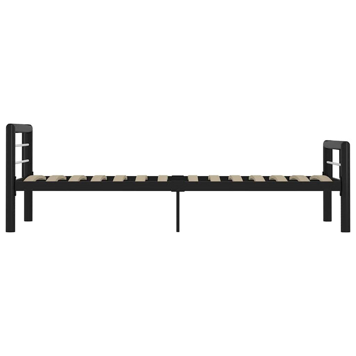 sengestel 90x200 cm metal sort og hvid
