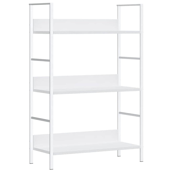 bogreol med 3 hylder 60x27,6x90,5 cm konstrueret træ hvid