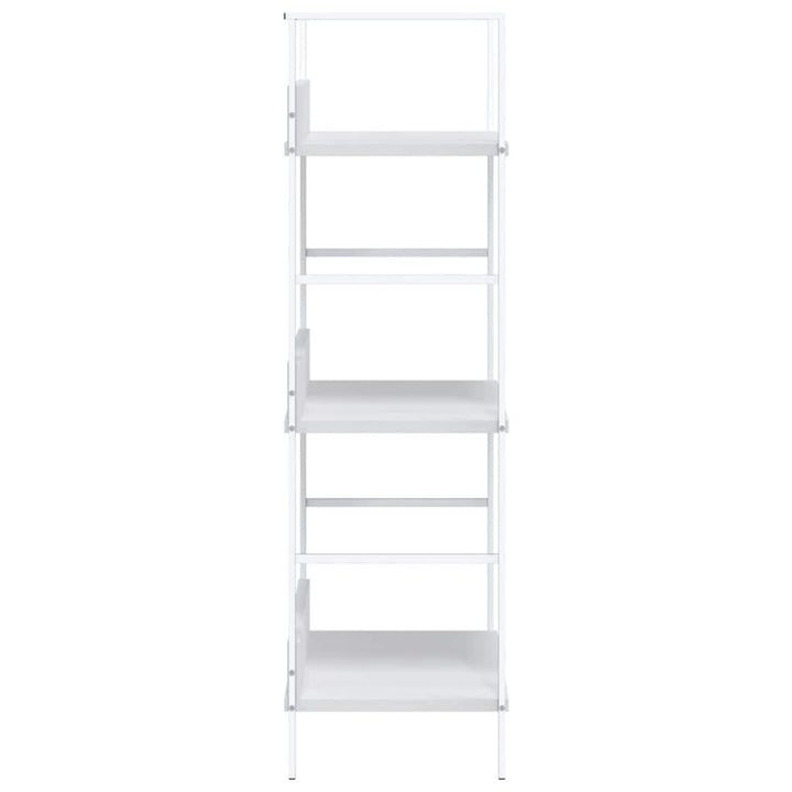bogreol med 3 hylder 60x27,6x90,5 cm konstrueret træ hvid