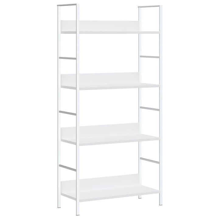 bogreol med 3 hylder 60x27,6x124,5 cm konstrueret træ hvid