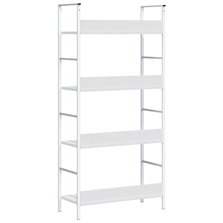 bogreol med 3 hylder 60x27,6x124,5 cm konstrueret træ hvid