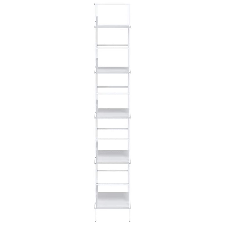 bogreol med 5 hylder 60x27,6x158,5 cm konstrueret træ hvid