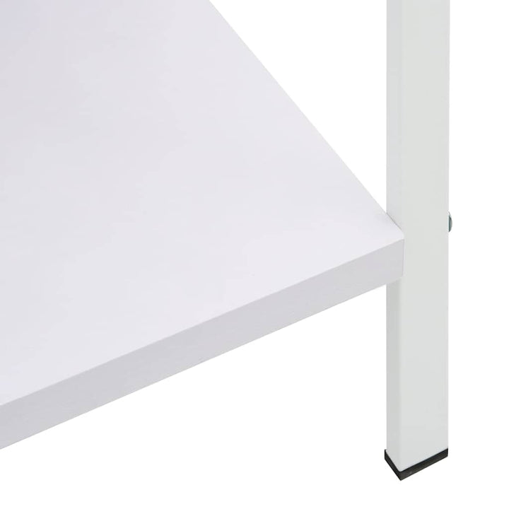 bogreol med 5 hylder 60x27,6x158,5 cm konstrueret træ hvid