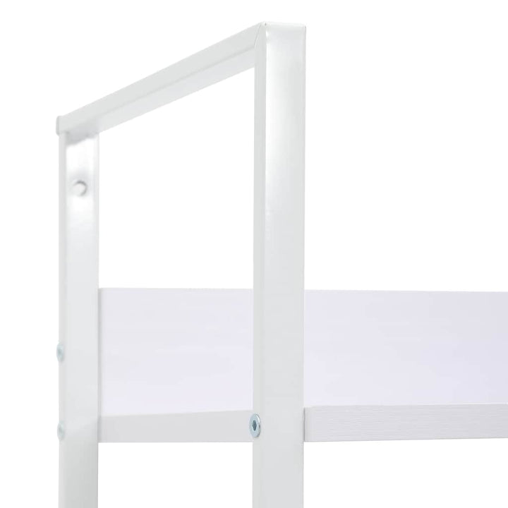 bogreol med 5 hylder 60x27,6x158,5 cm konstrueret træ hvid