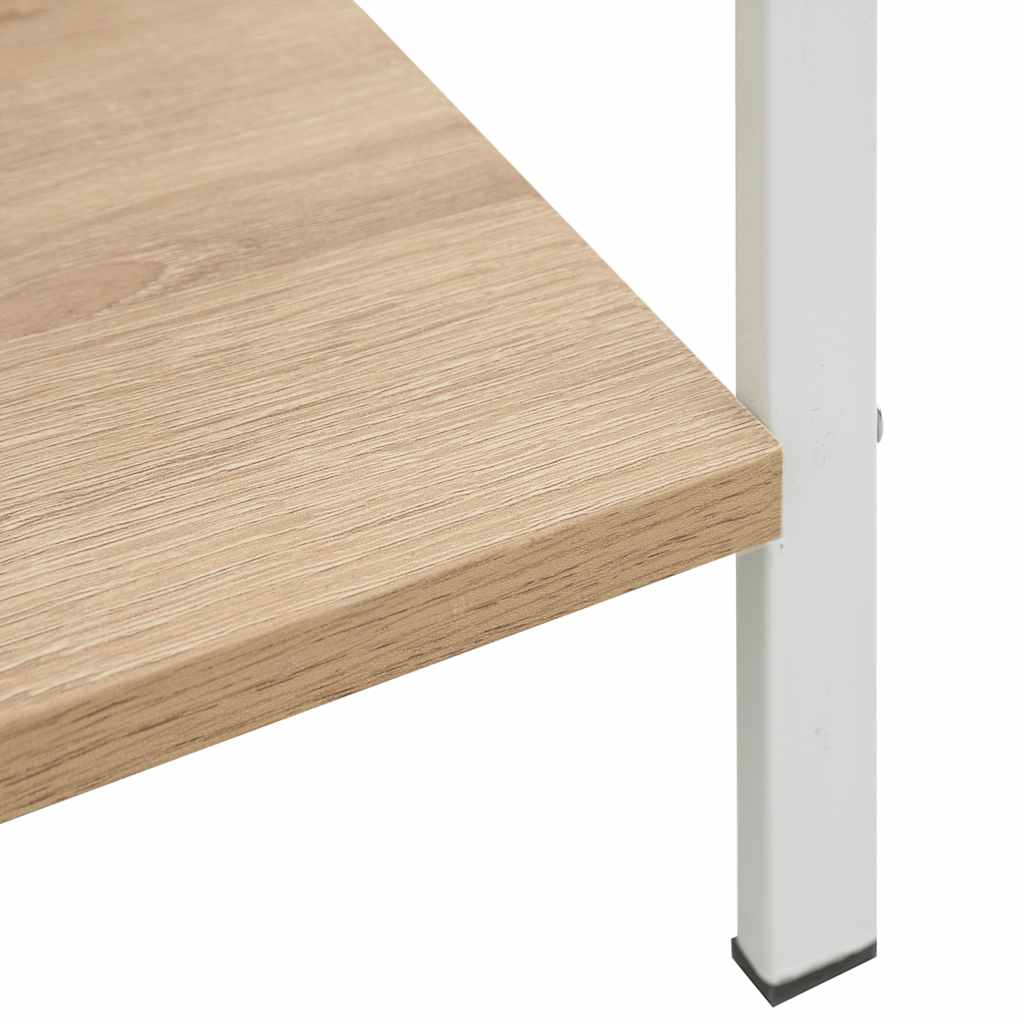 bogreol 60x27,6x158,5 cm 5 hylder konstrueret træ egetræsfarvet
