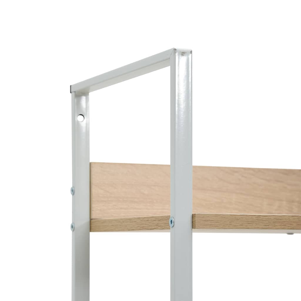 bogreol 60x27,6x158,5 cm 5 hylder konstrueret træ egetræsfarvet