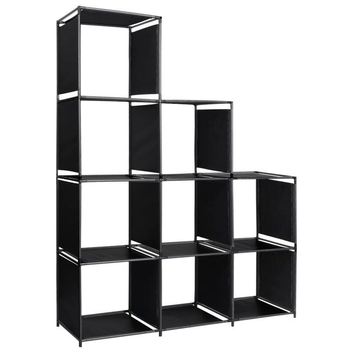 displayreol trappeformet 130x45x170 cm stof