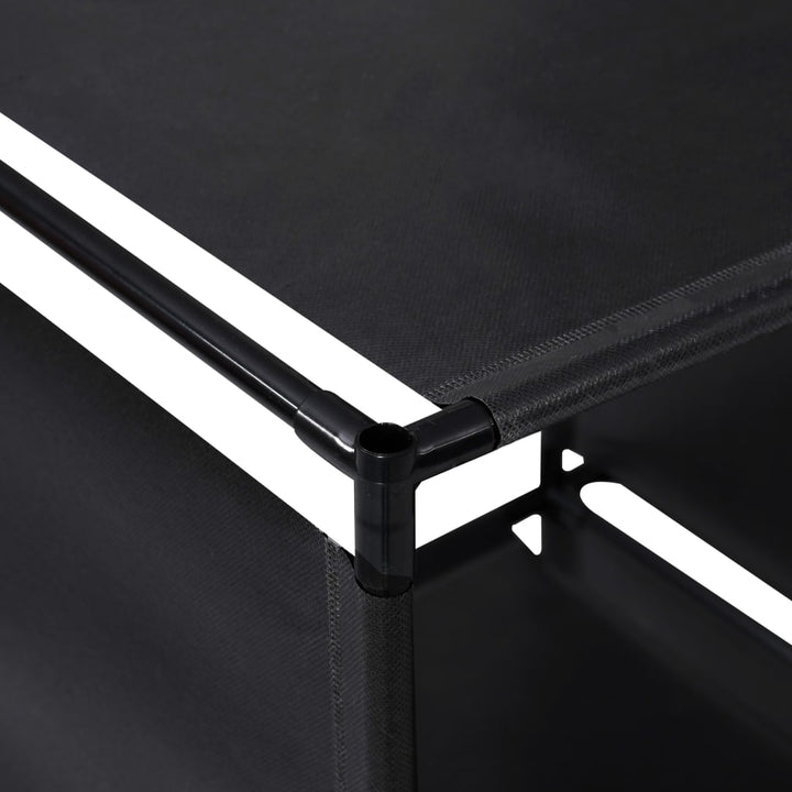 displayreol trappeformet 130x45x170 cm stof