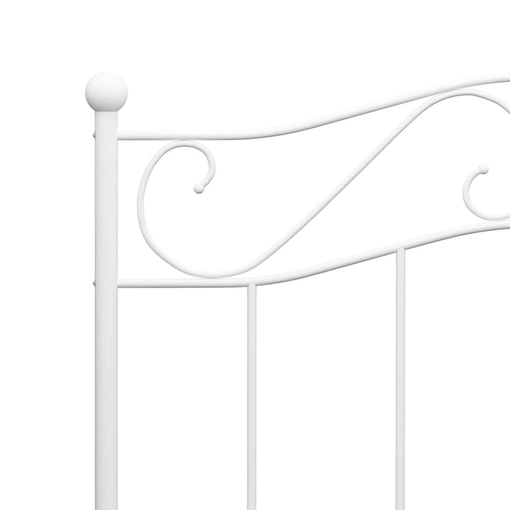 sengestel 90x200 cm metal hvid