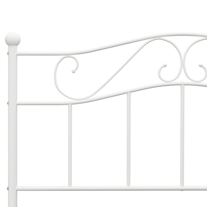 sengestel 120x200 cm metal hvid