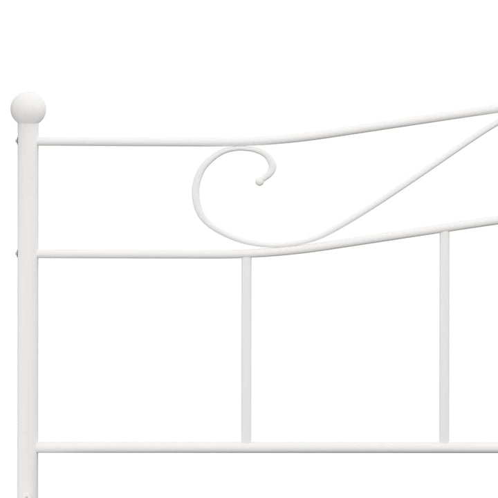 sengestel 180x200 cm metal hvid