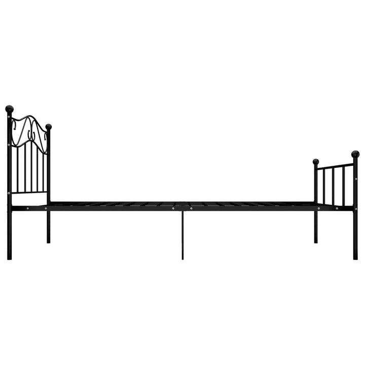 sengestel 100x200 cm metal sort