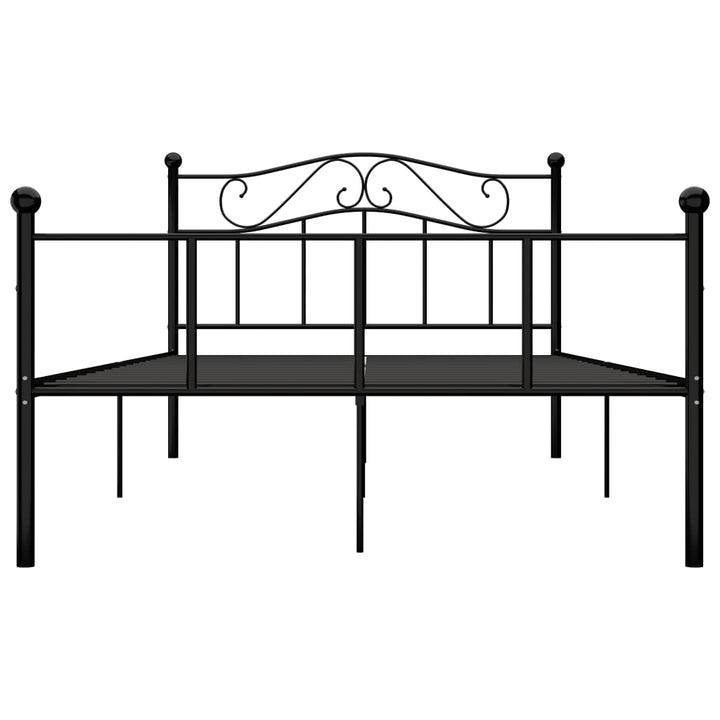 sengestel 120x200 cm metal sort