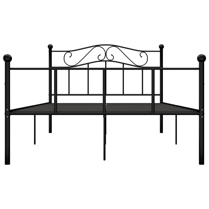 sengestel 160x200 cm metal sort