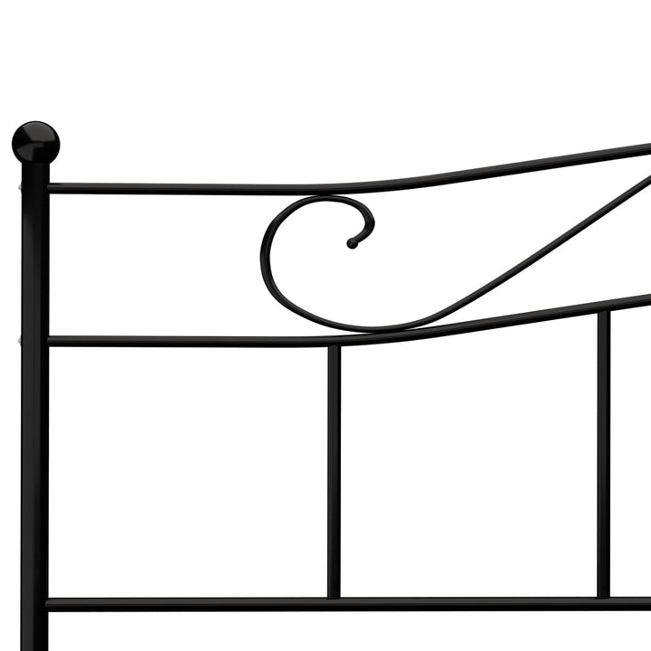 sengestel 180x200 cm metal sort
