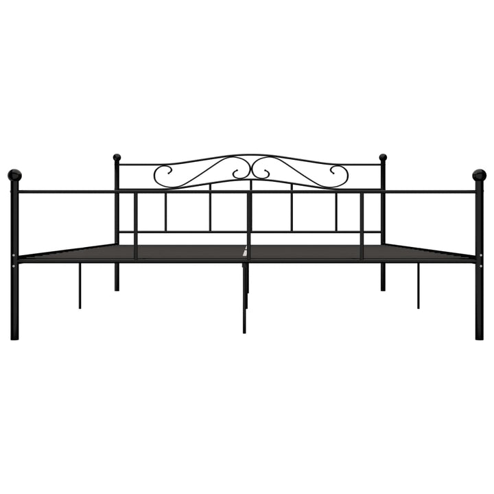 sengestel 200x200 cm metal sort