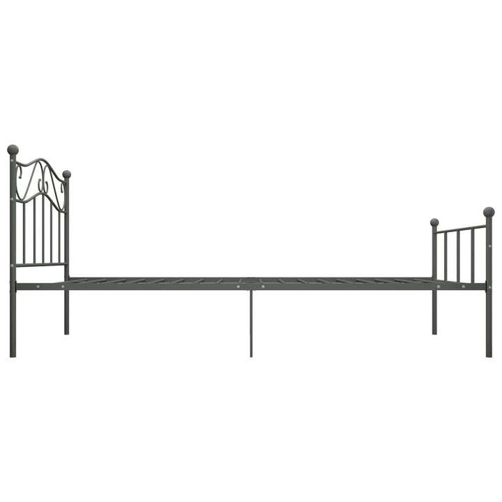 sengestel 100x200 cm metal grå