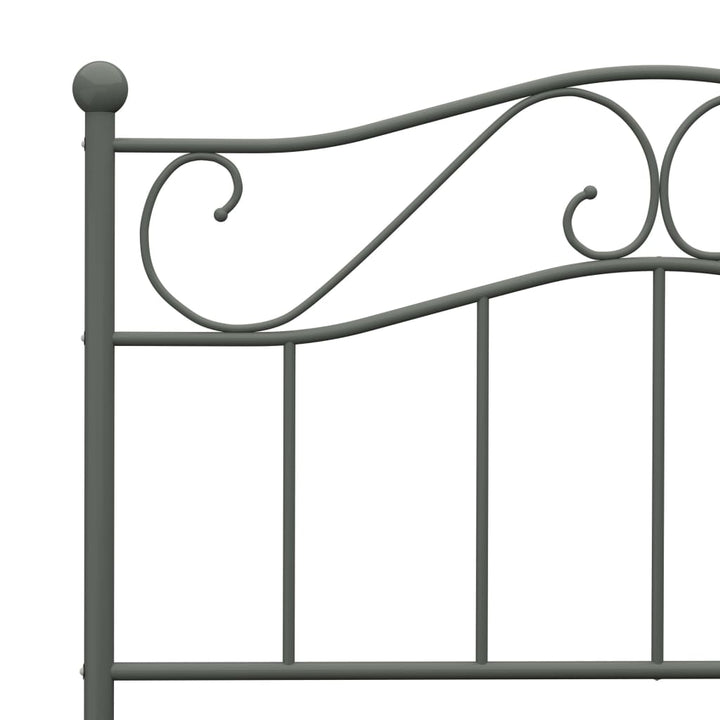 sengestel 100x200 cm metal grå