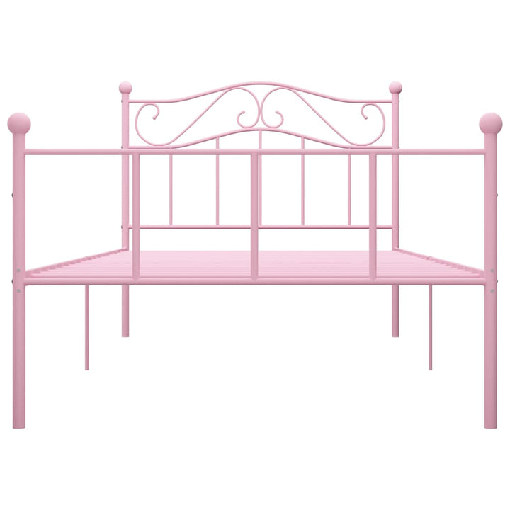 sengestel 100x200 cm metal pink