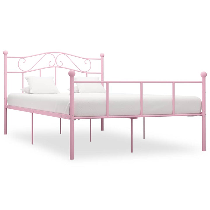 sengestel 120x200 cm metal pink