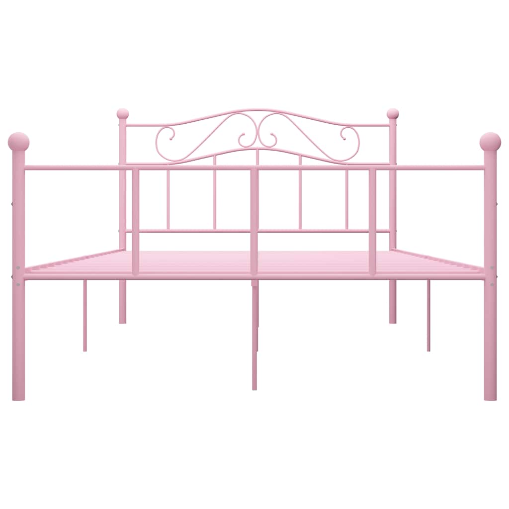 sengestel 120x200 cm metal pink