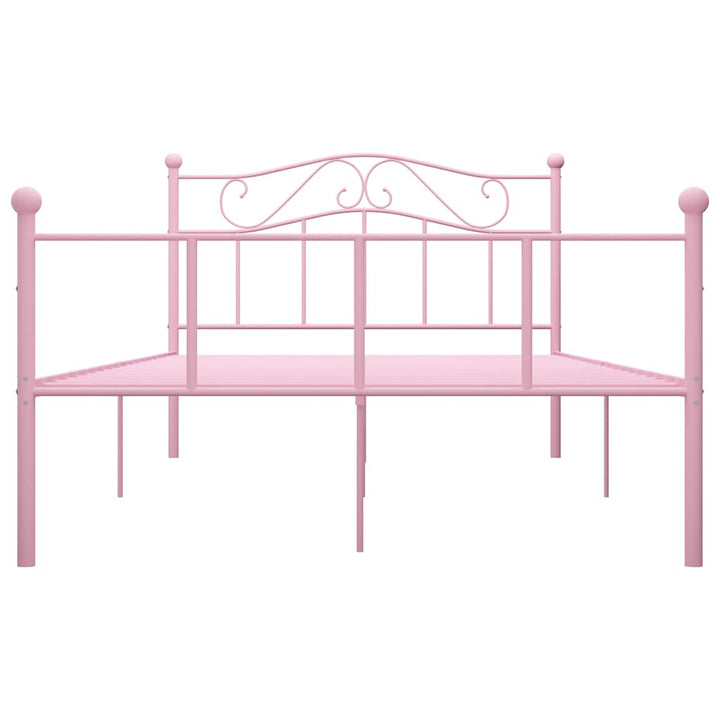 sengestel 120x200 cm metal pink