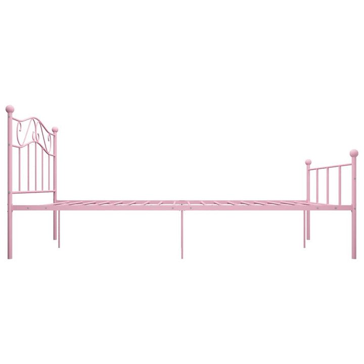 sengestel 120x200 cm metal pink