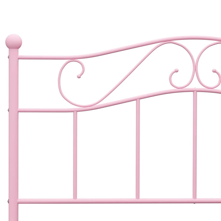 sengestel 140x200 cm metal pink