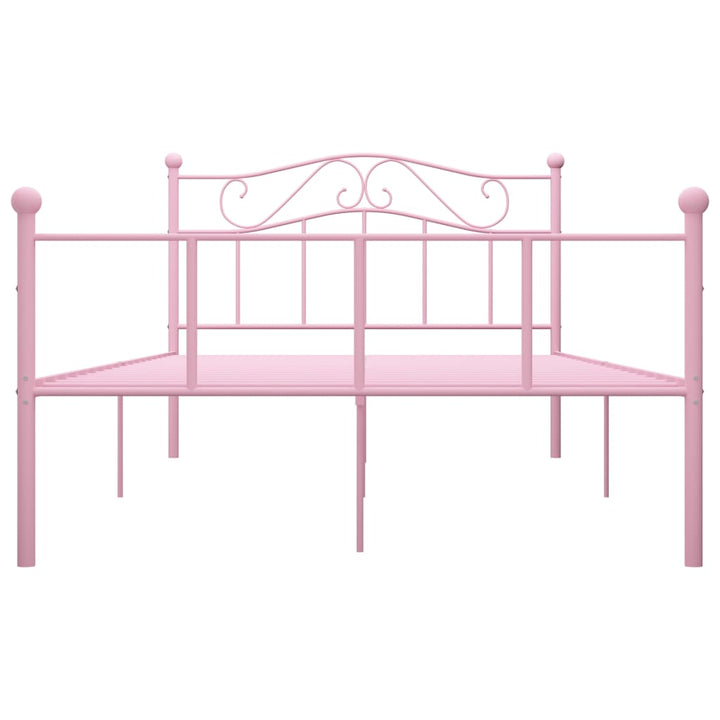 sengestel 160x200 cm metal pink