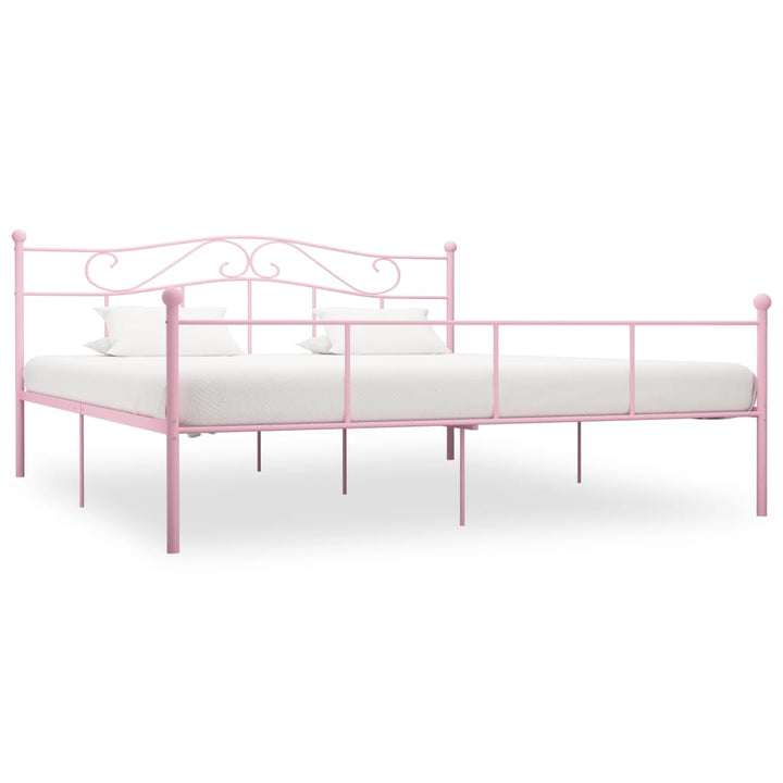 sengestel 180x200 cm metal pink