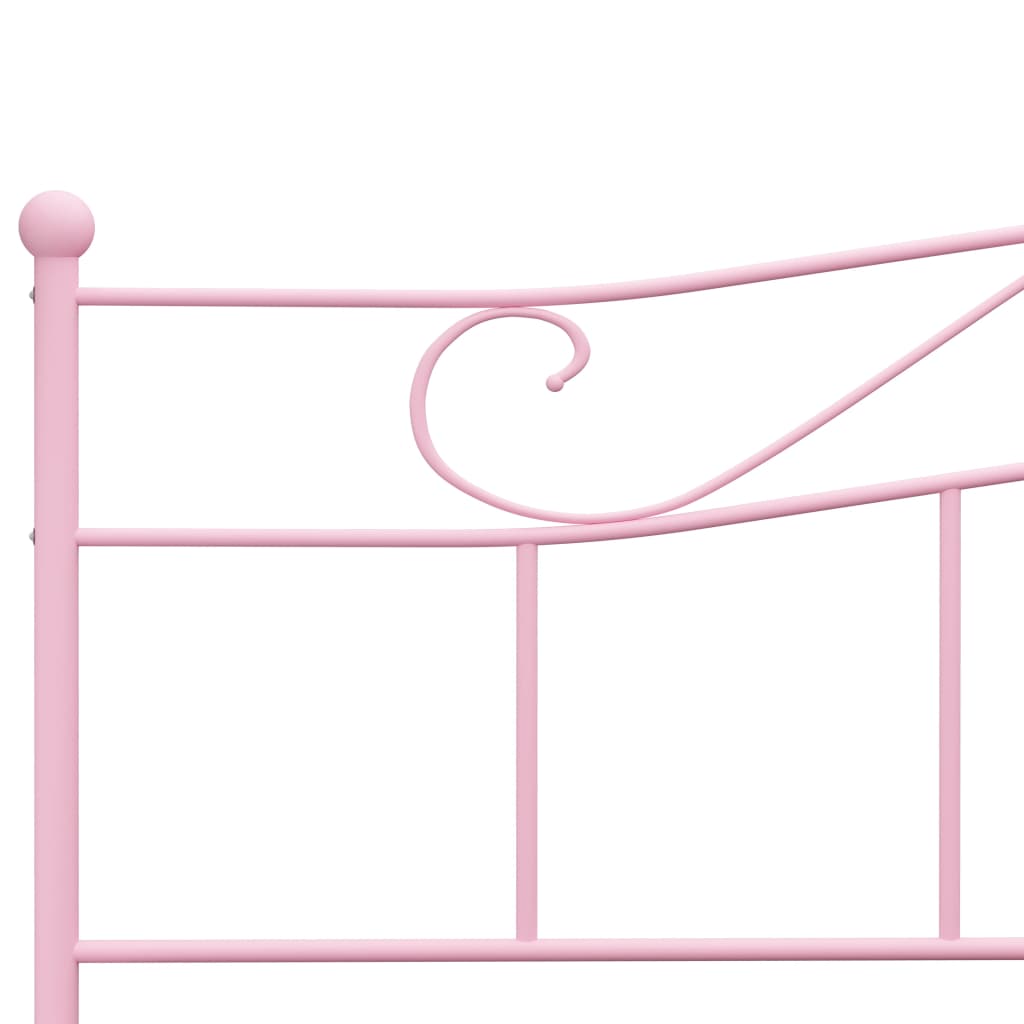 sengestel 180x200 cm metal pink