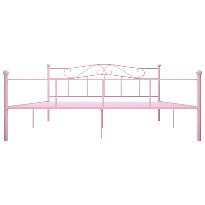 sengestel 200x200 cm metal pink