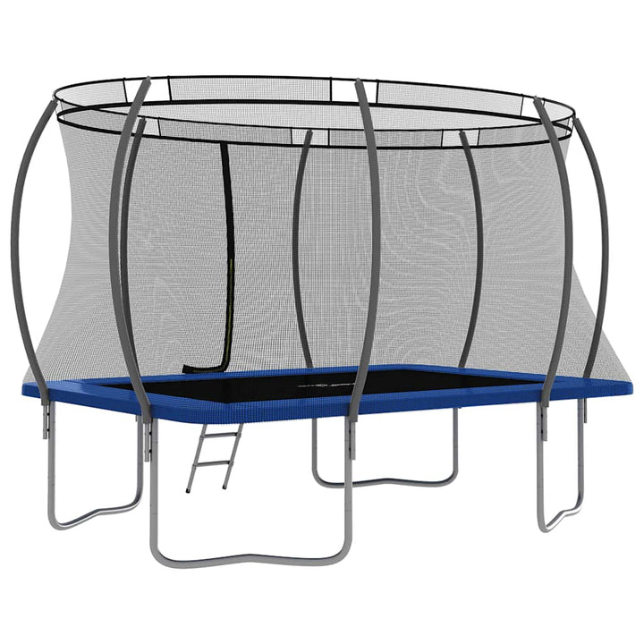 trampolinsæt 335x244x90 cm 150 kg rektangulær