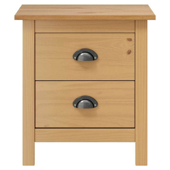 sengebord 46x35x49,5 cm massivt fyrretræ