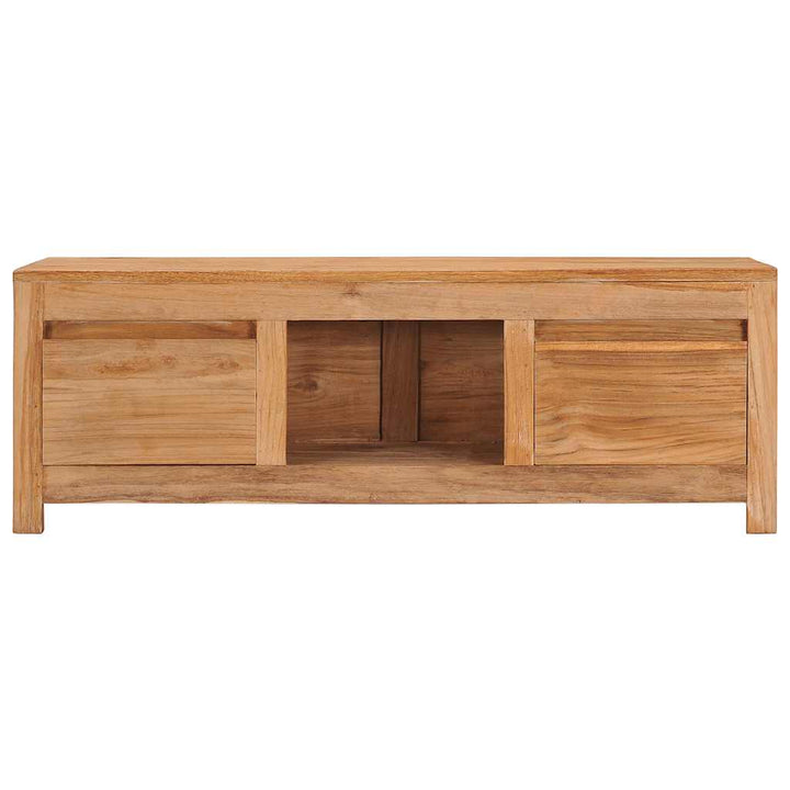 tv-bord 100x30x35 cm massivt teaktræ