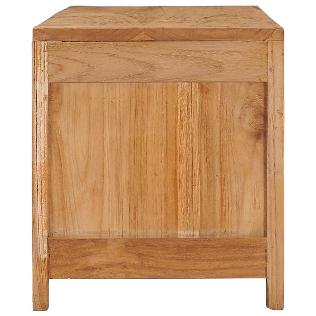 tv-bord 100x30x35 cm massivt teaktræ