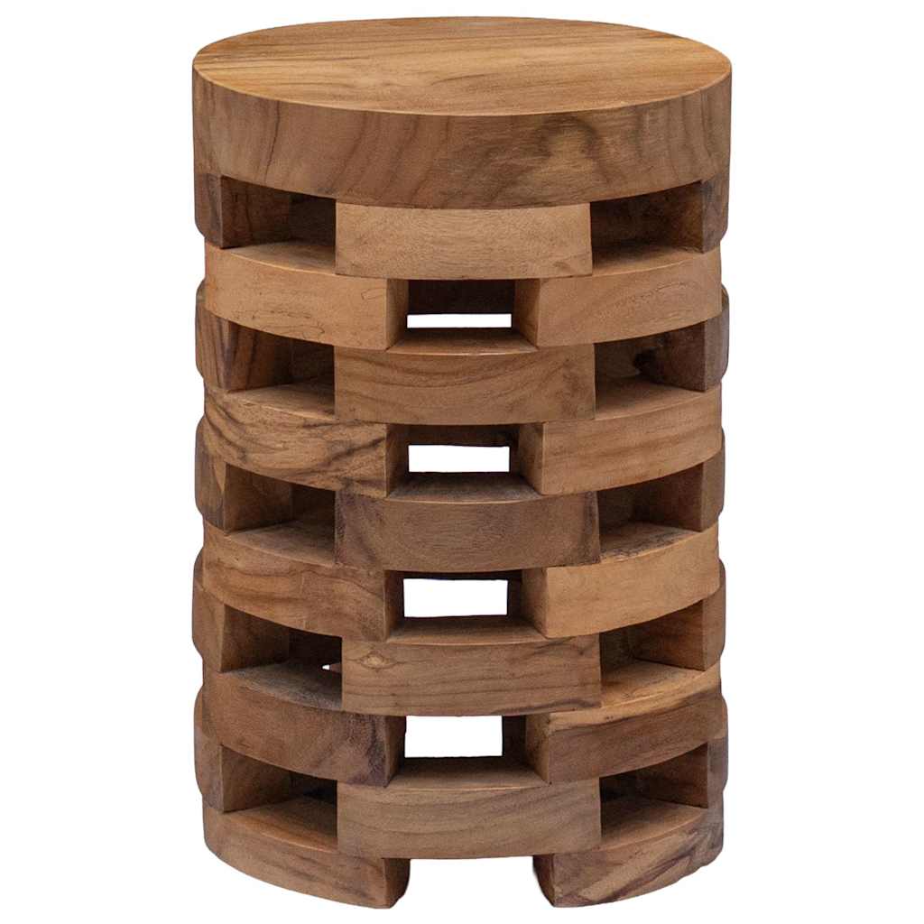 sengebord 30x30x45 cm massivt teaktræ